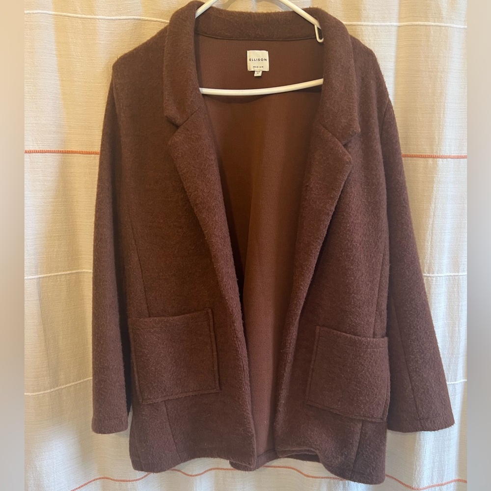 Soft Brown blazer. Sophisticated and cozy. only worn a few times.